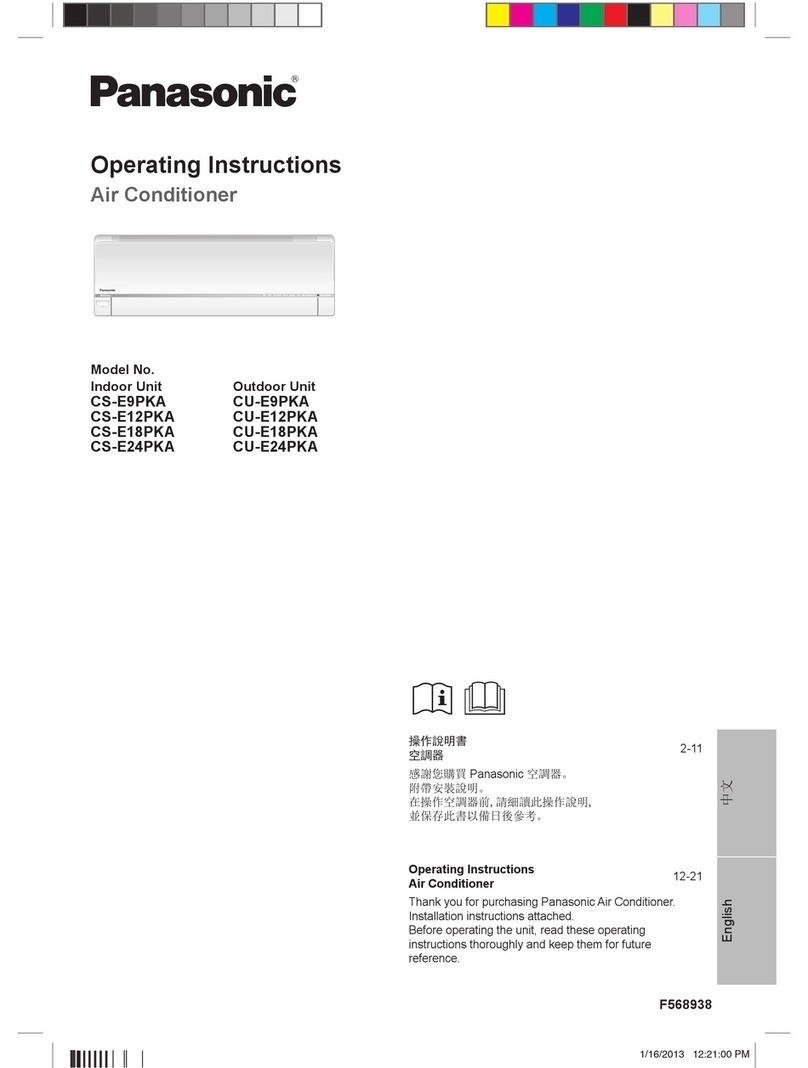 Panasonic CS-E9PKA User manual