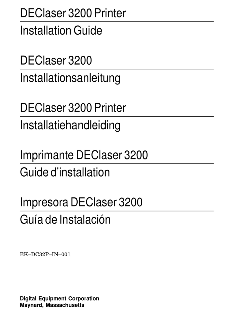 Digital Equipment DEClaser 3200 User manual