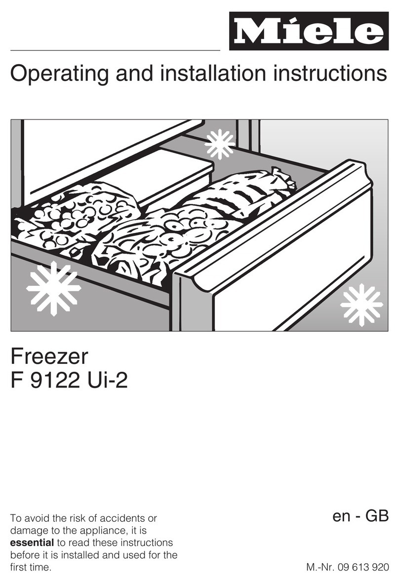 Miele F 9122 Ui-2 operating instructions