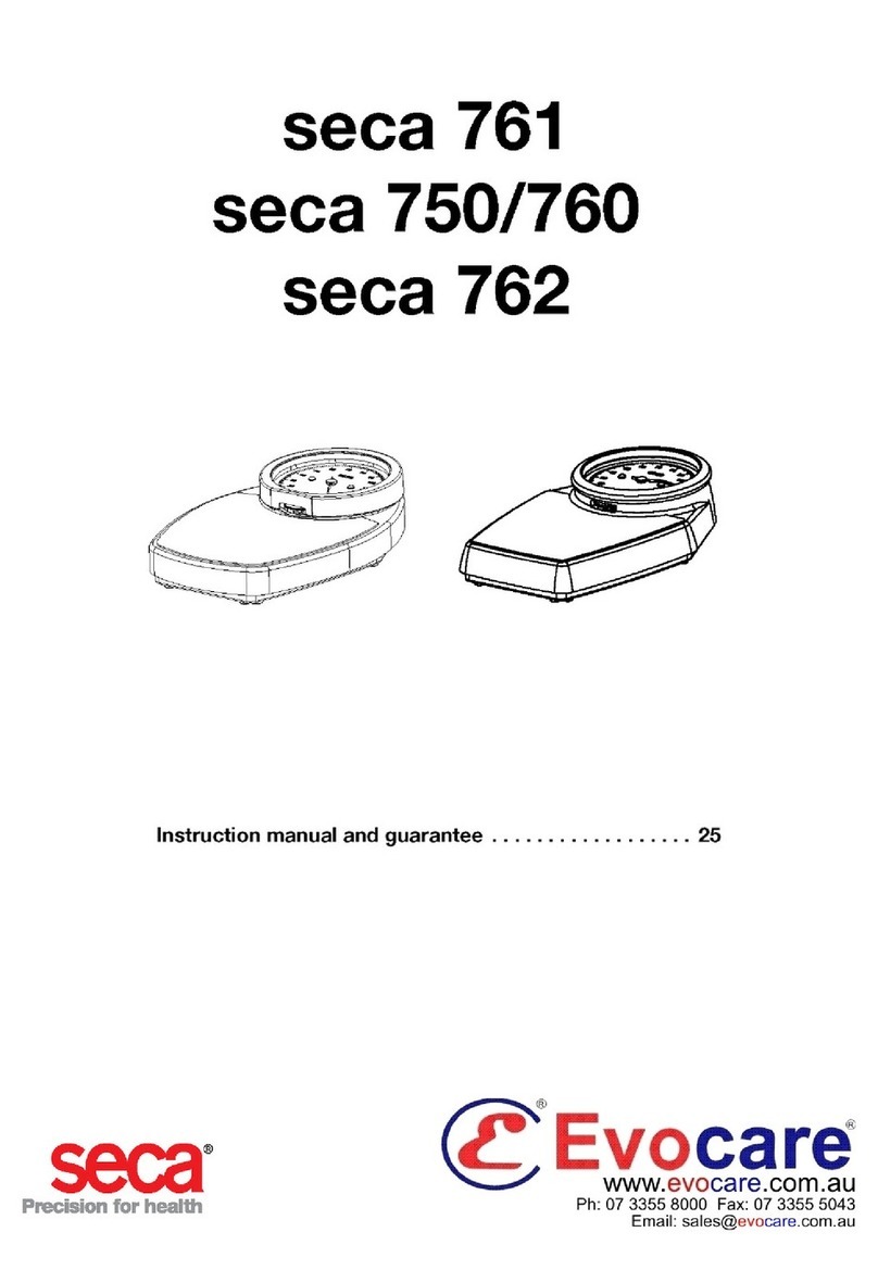 Seca medica 761 Instruction Manual
