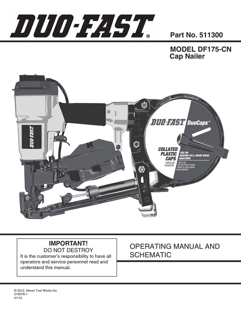 DUO-FAST DF175-CN Operating manual and schematic