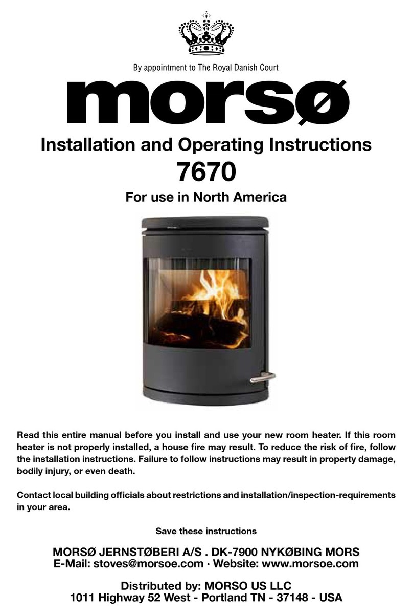 Morso 7670 Installation and operating instructions