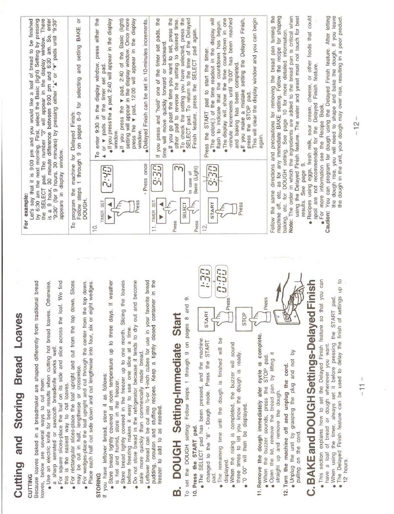 Toastmaster Bread Box 1154 Use and care guide