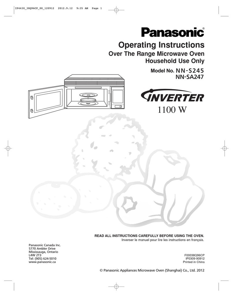 Panasonic NN-S245 Operation manual