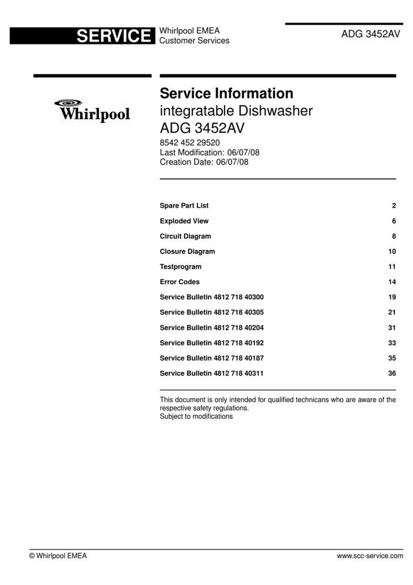 Whirlpool ADG 3452AV Service information