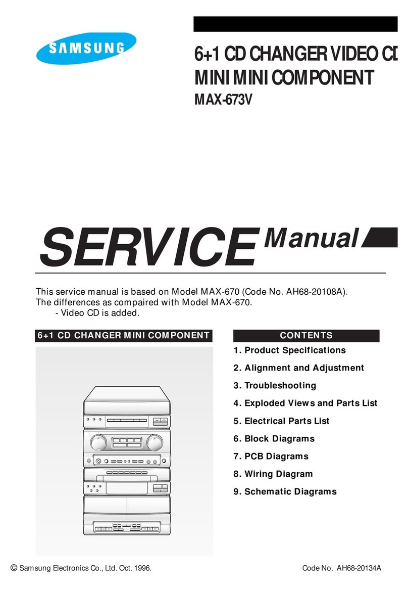 Samsung MAX-673V Service manual