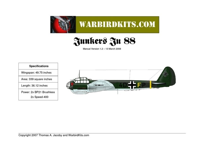 Manzano Laser Works Junkers Ju 88 Assembly manual Manzano Laser Works Junkers Ju 88 Assembly manual