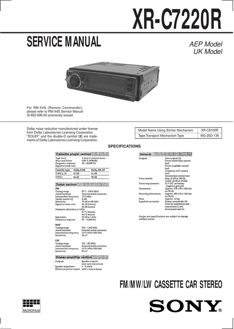 Sony XR-C7220R User manual