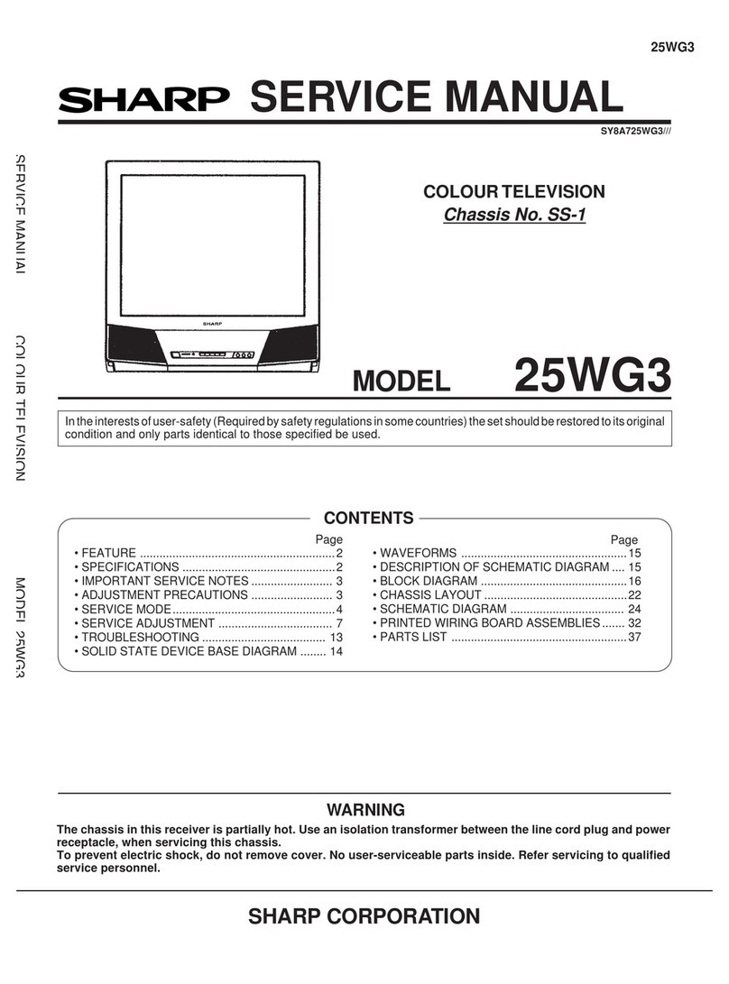 Sharp 25WG3 User manual