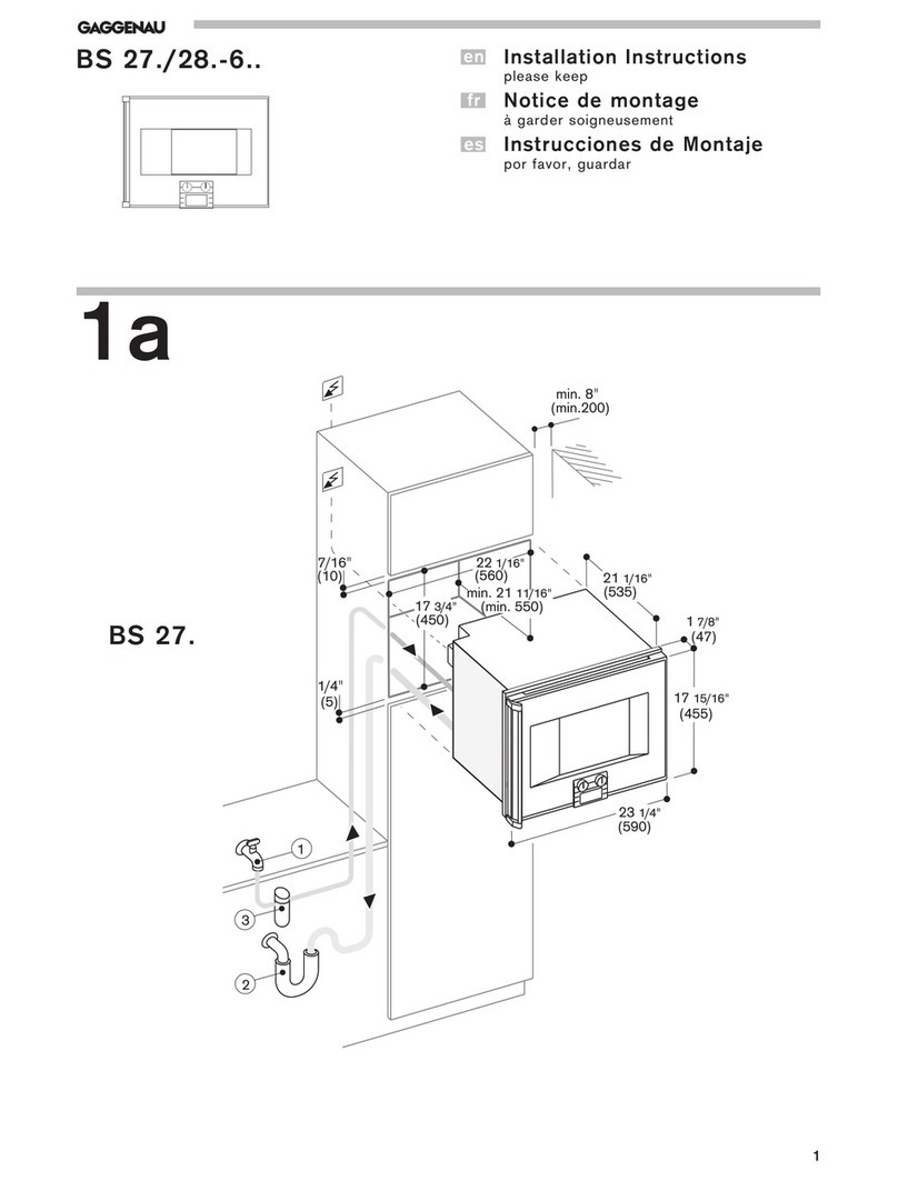 Gaggenau BS 27 User manual