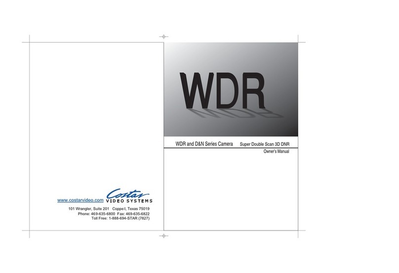 Costar Video Systems WDR series owner's manual