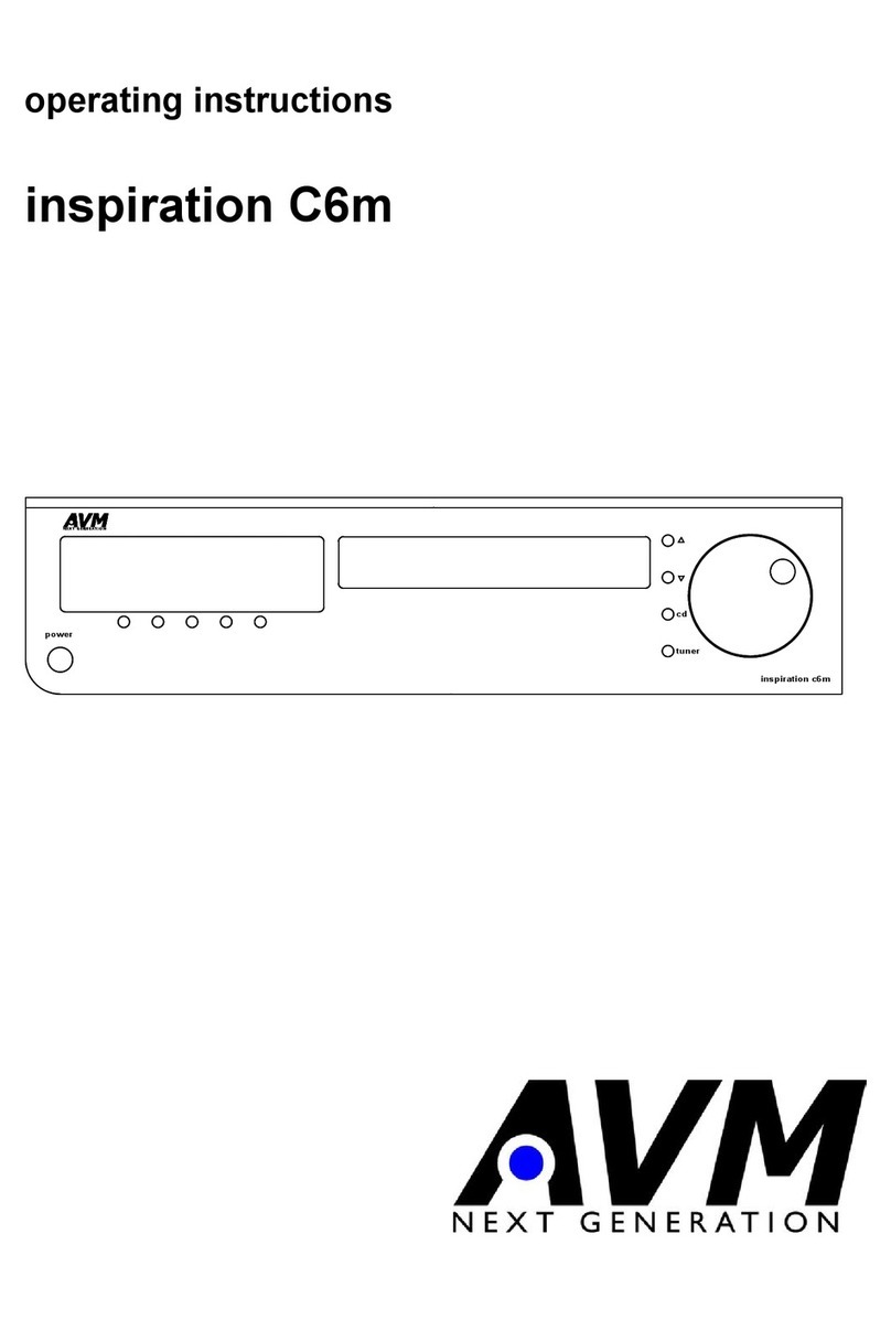 AVM inspiration C6m operating instructions