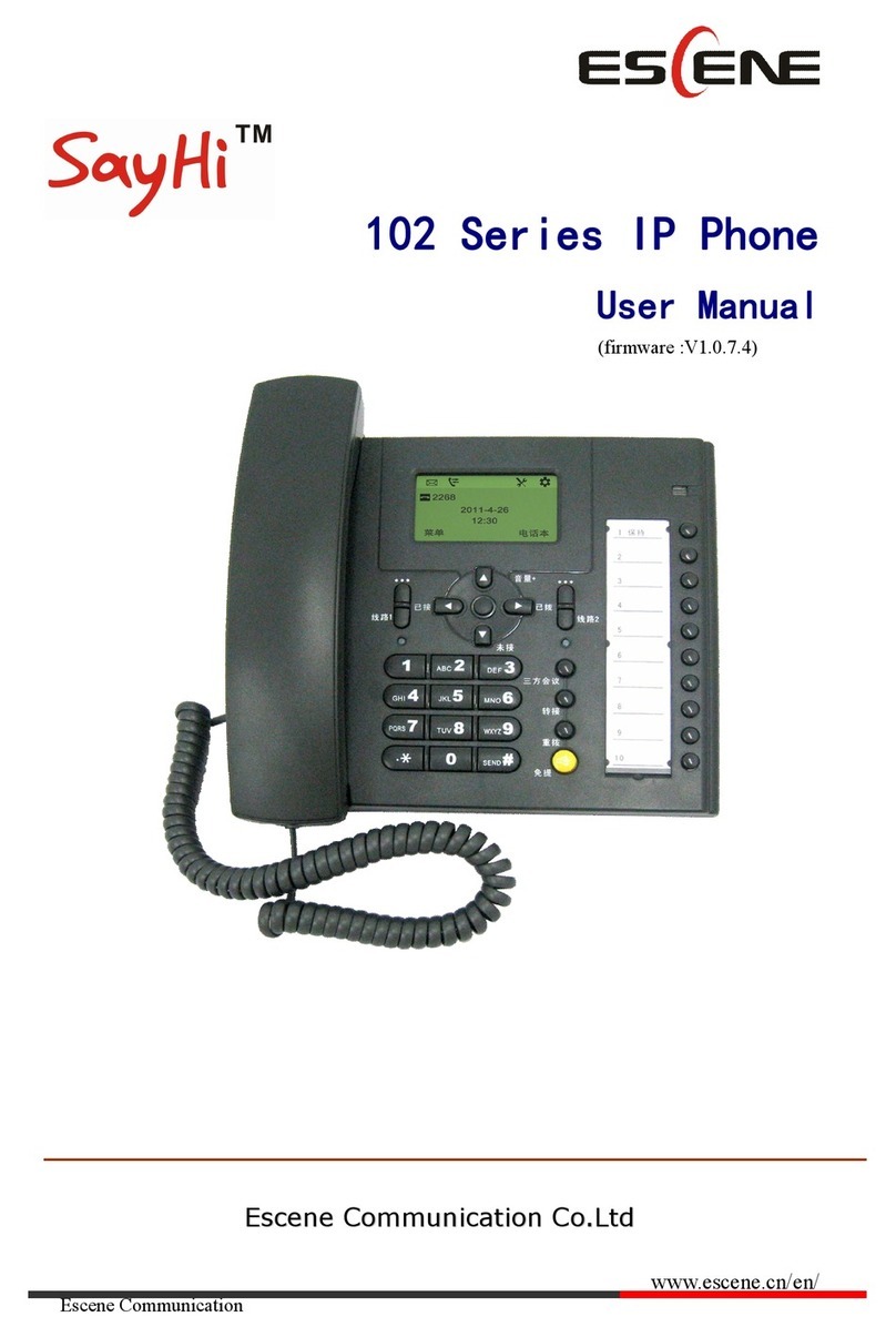 Escene 102 Series User manual