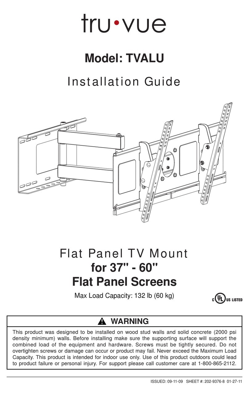 Tru Vue TVALU User manual Tru Vue TVALU User manual