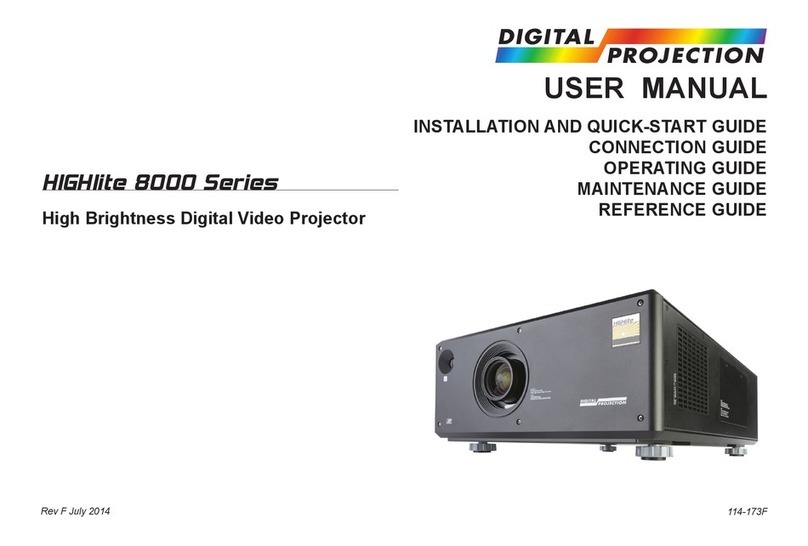 Digital Projection HIGlite 8000 Series User manual