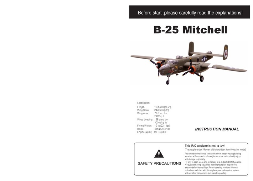 Troy Built Models B-25 Mitchell User manual
