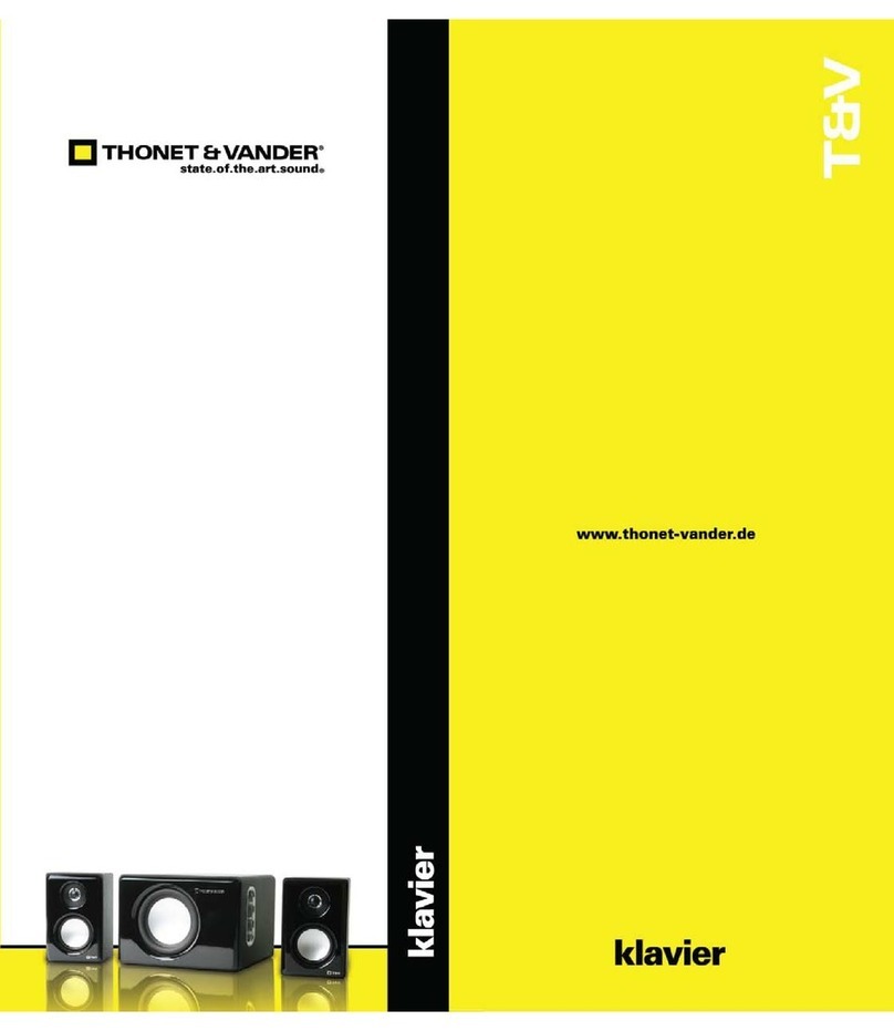 Thonet & Vander klavier User manual Thonet & Vander klavier User manual