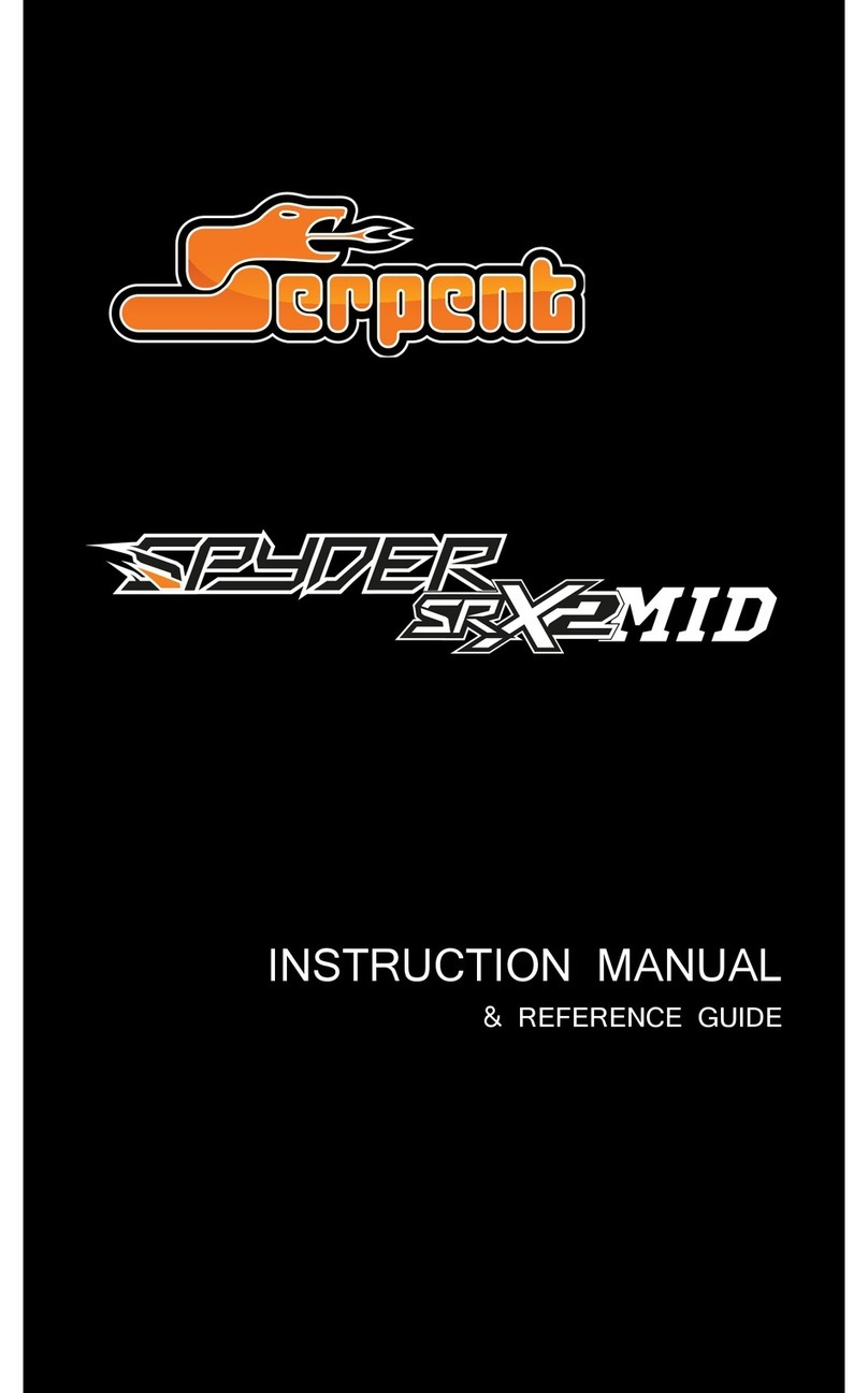 Serpent Spyder SR X2 MID Instruction manual & reference guide