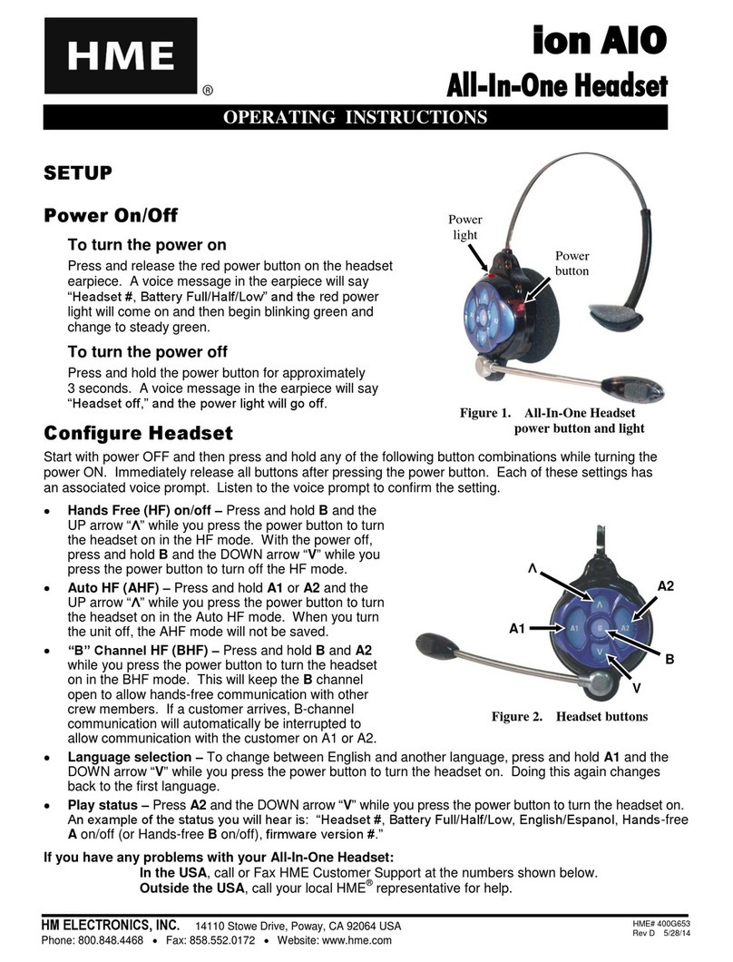 HM Electronics ion AIO operating instructions