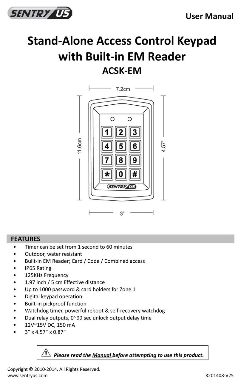 Sentryus ACSK-EM User manual