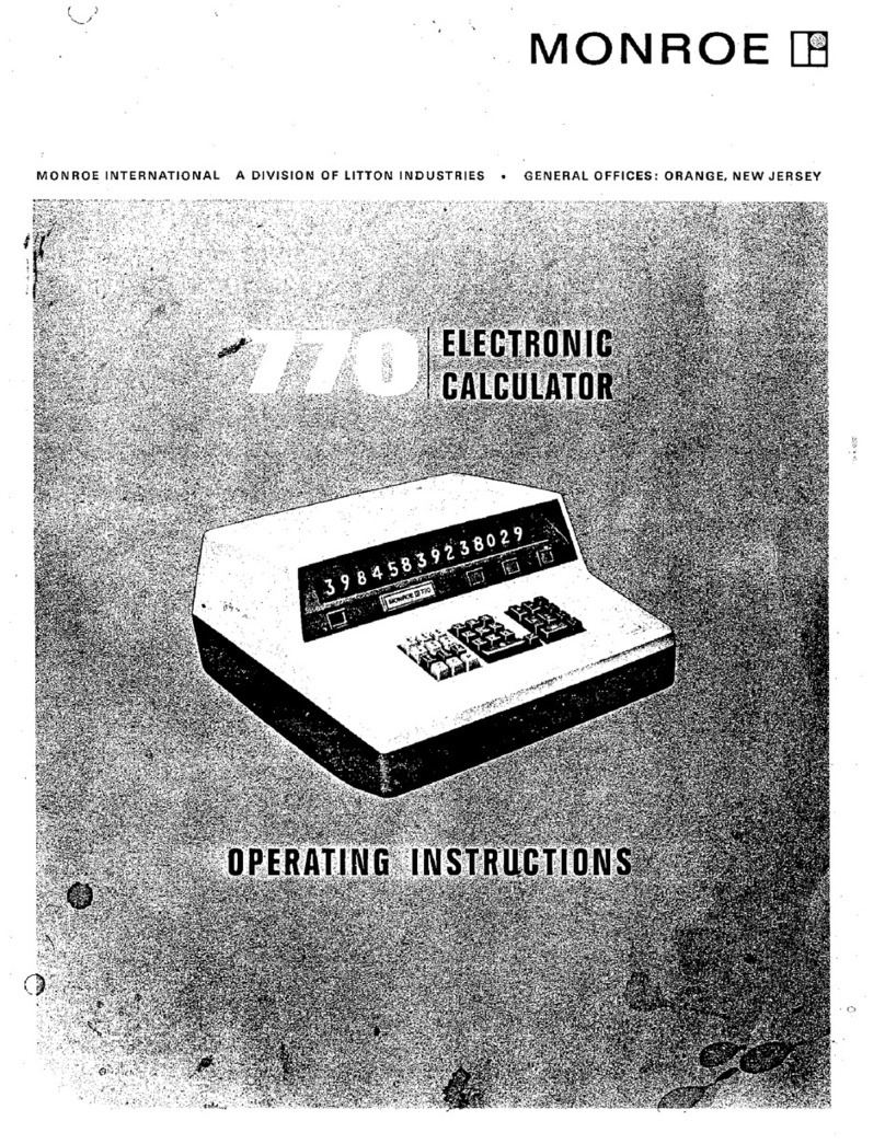 Monroe 770 User manual