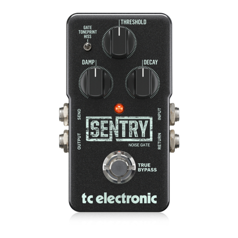 TC Electronic Sentry Noise Gate manual
