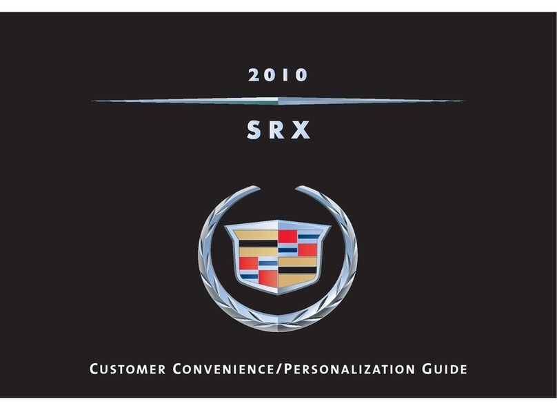 Cadillac 2010 SRX User manual