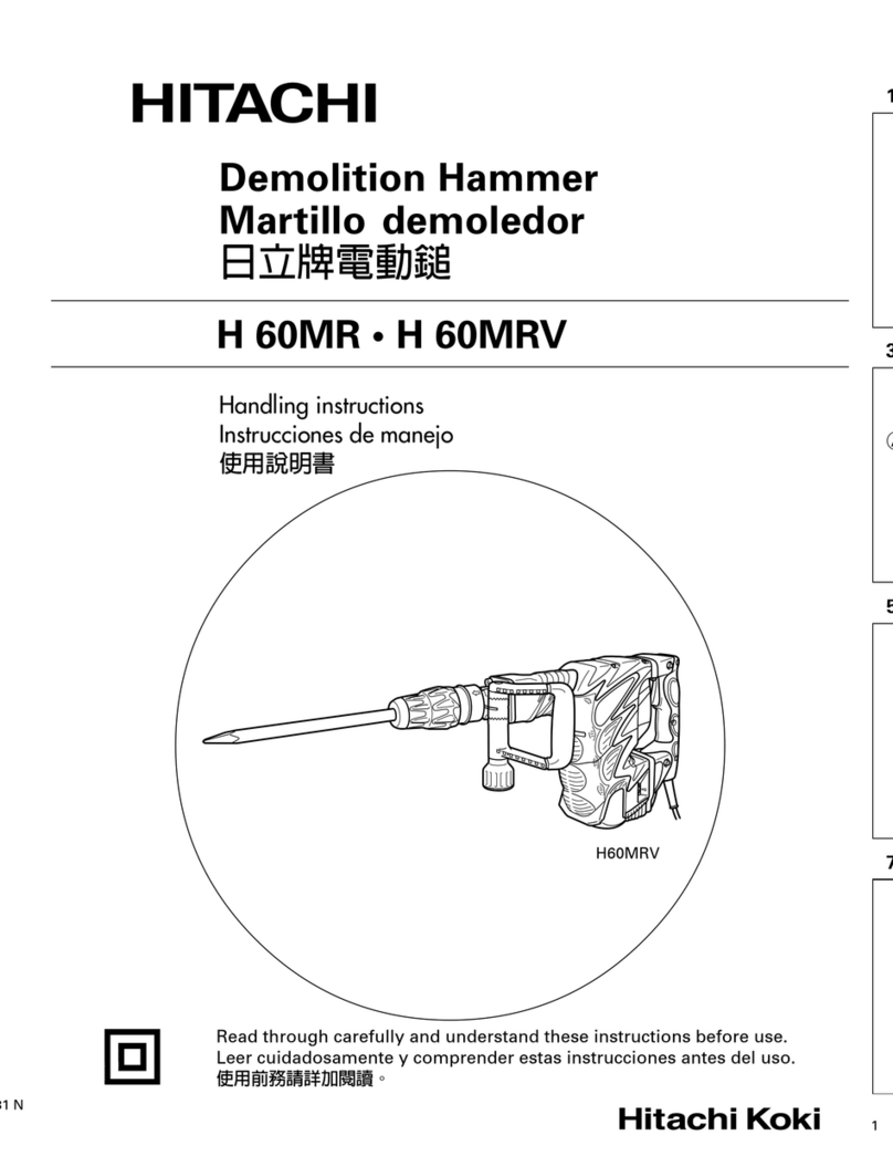 Hitachi H 60MR User manual