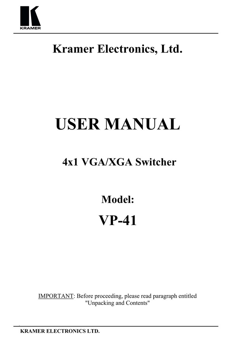 Kramer VP-41 user manual