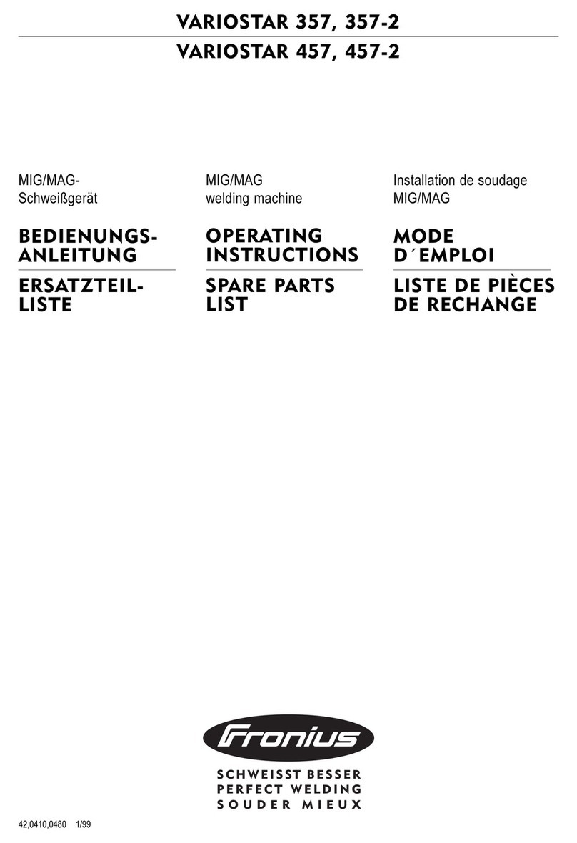 FRO­NIUS VARIOSTAR 357 User manual