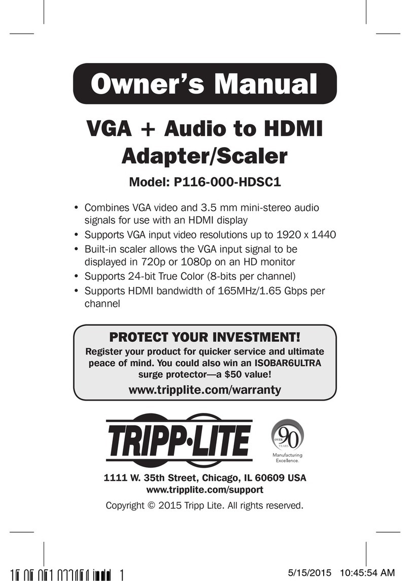 Tripp Lite P116-000-HDSC1 User manual