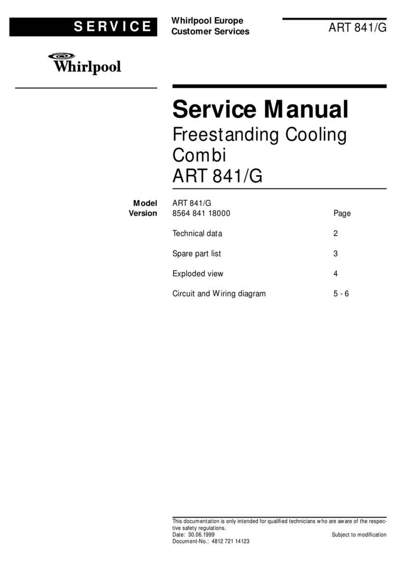Whirlpool ART 841/G Service manual