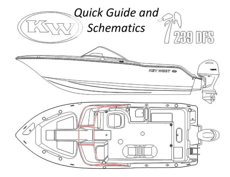 Key West Boats 239DFS Quick guide and schematics