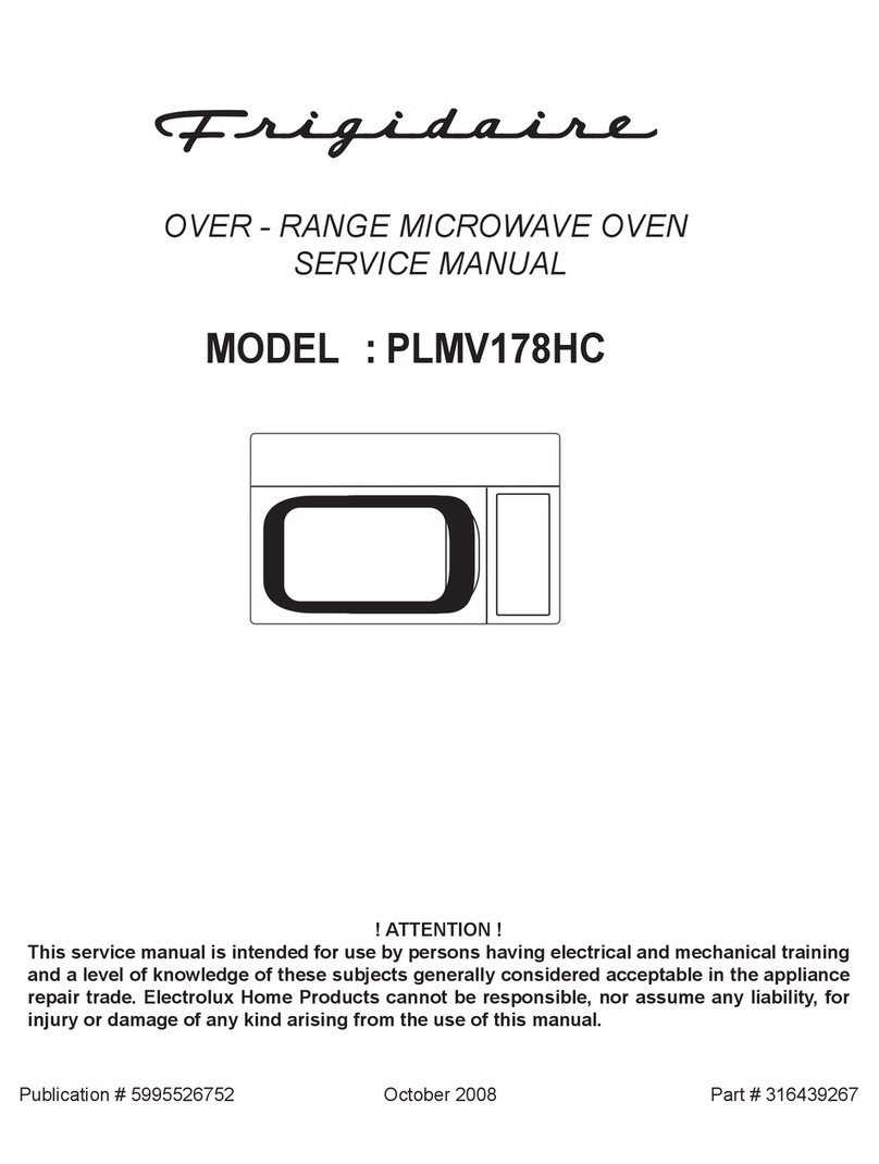 Frigidaire PLMV178HC Service manual