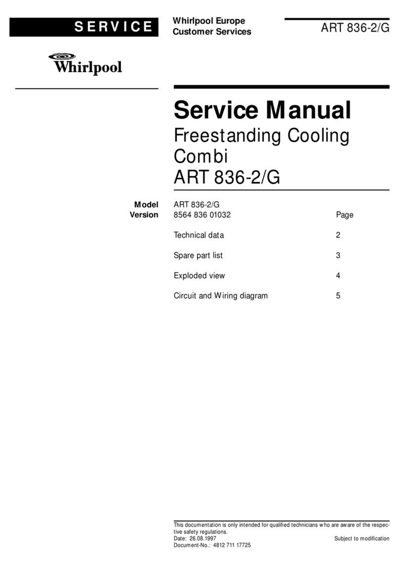 Whirlpool ART 836-2/G Service manual
