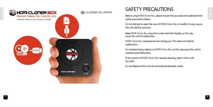 Cloner Alliance HDMI Cloner Box user manual