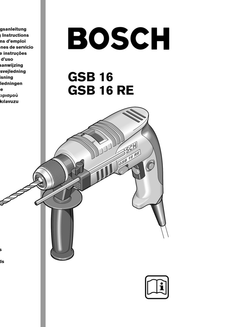 Bosch GSB 16 RE User manual