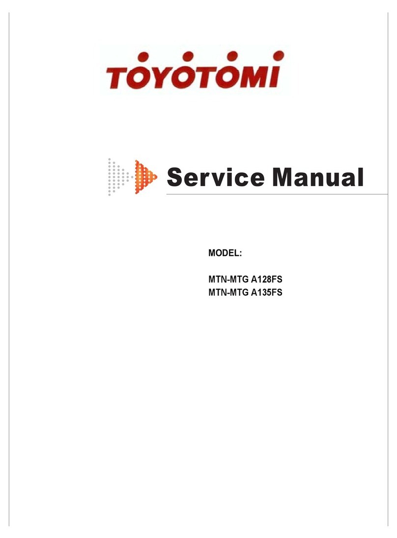 Toyotomi MTN-MTG A128FS User manual