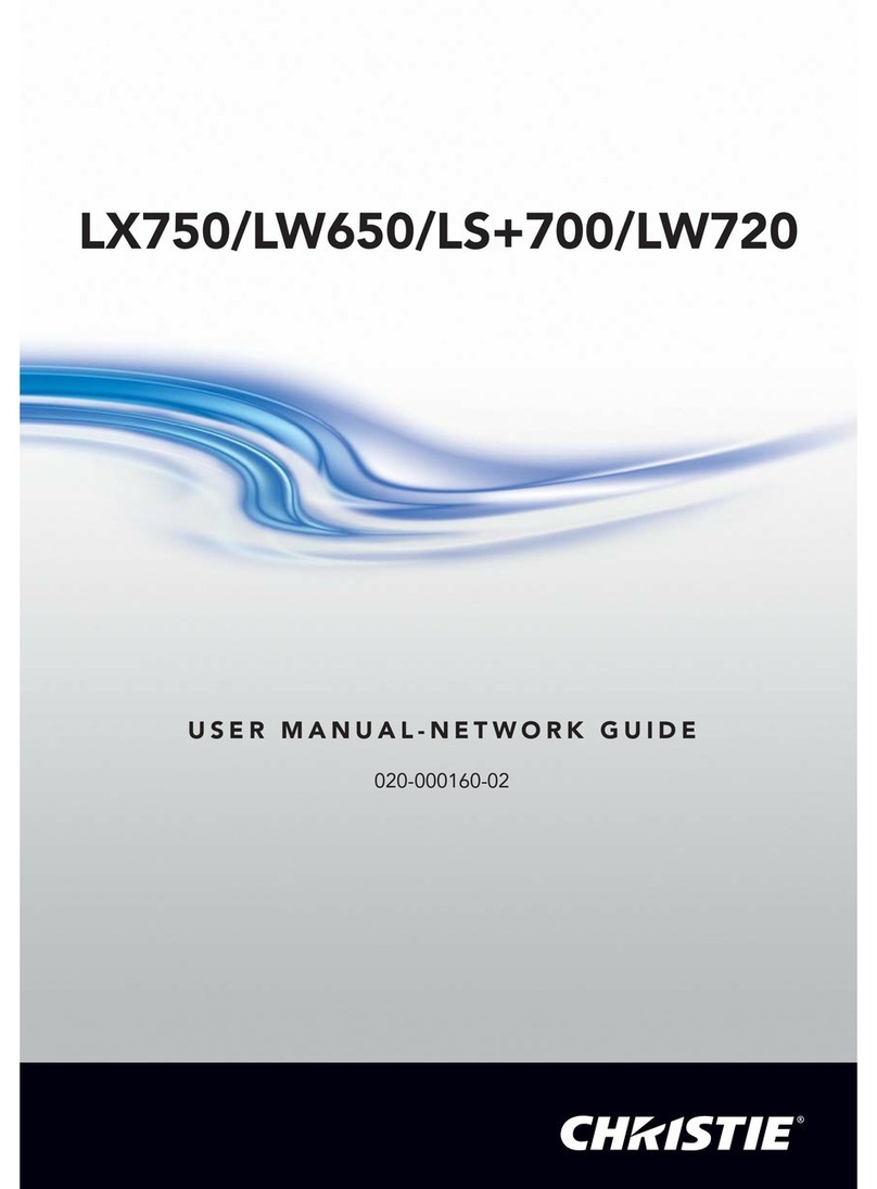 Christie LW650 User manual