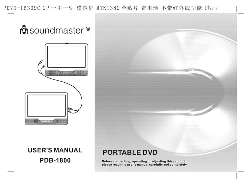 SOUNDMASTER PDB-1800 user manual