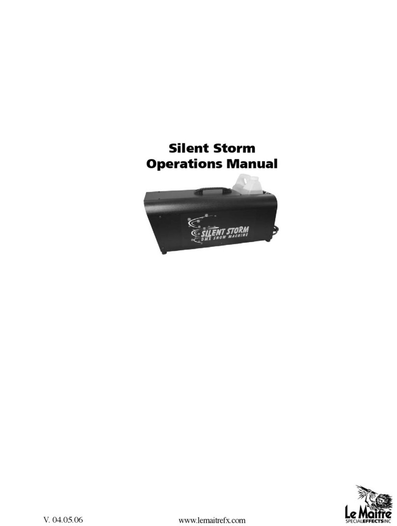 LeMaitre Silent Storm User manual