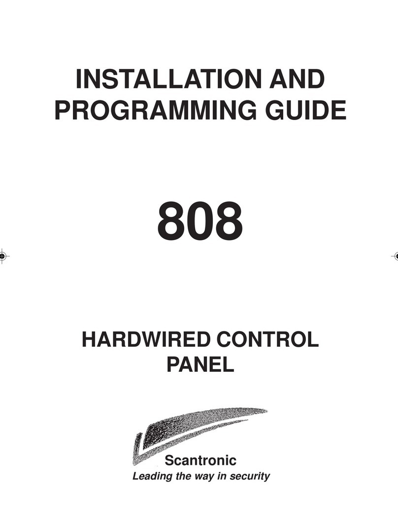 Scantronic 808 Installation and programming guide