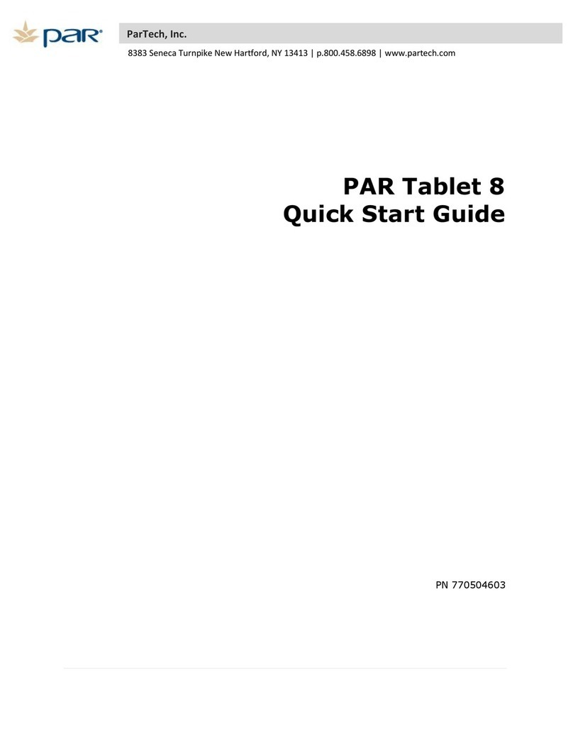 PAR Tablet 8 quick start guide