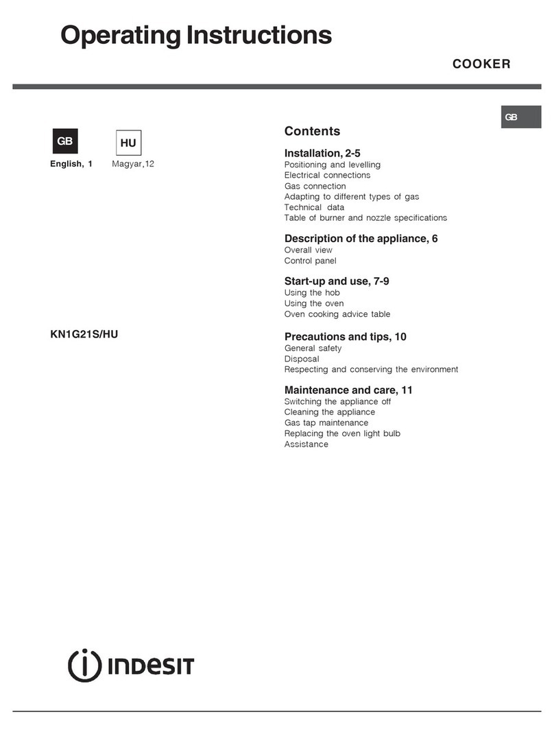 Indesit KN1G21S/HU operating instructions Indesit KN1G21S/HU operating instructions