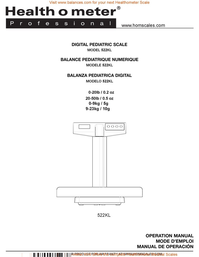 Health O Meter RV-522KL Operation manual