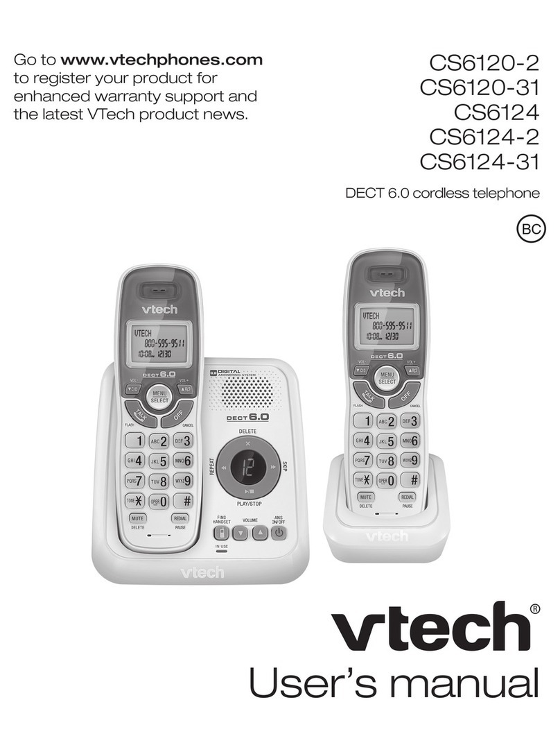 V-tech CS6120-2 User manual