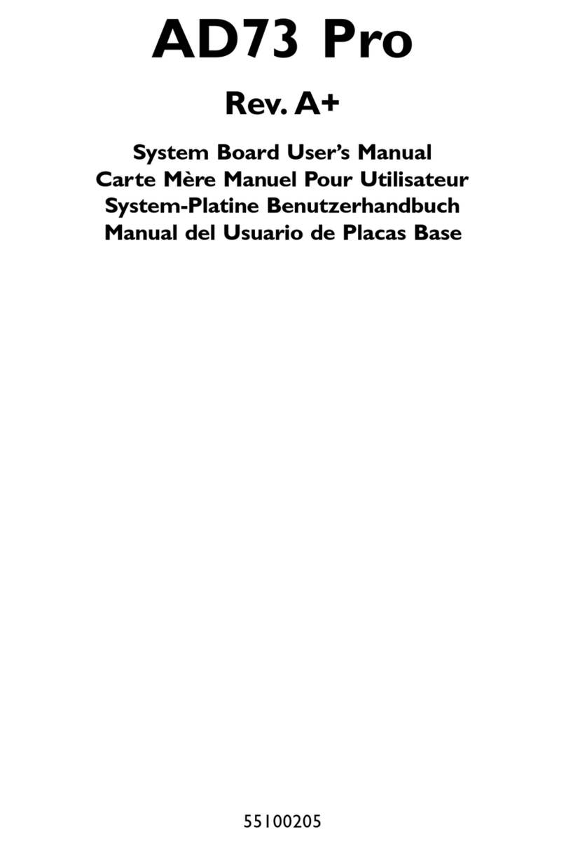 DFI AD73 Pro User manual