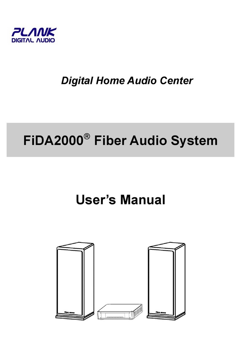 Plank Digital Audio FiDA 2000 user manual
