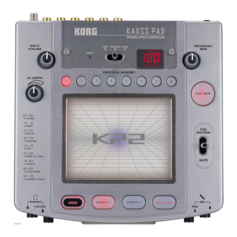 Korg KAOSS PAD KP2 owner's manual