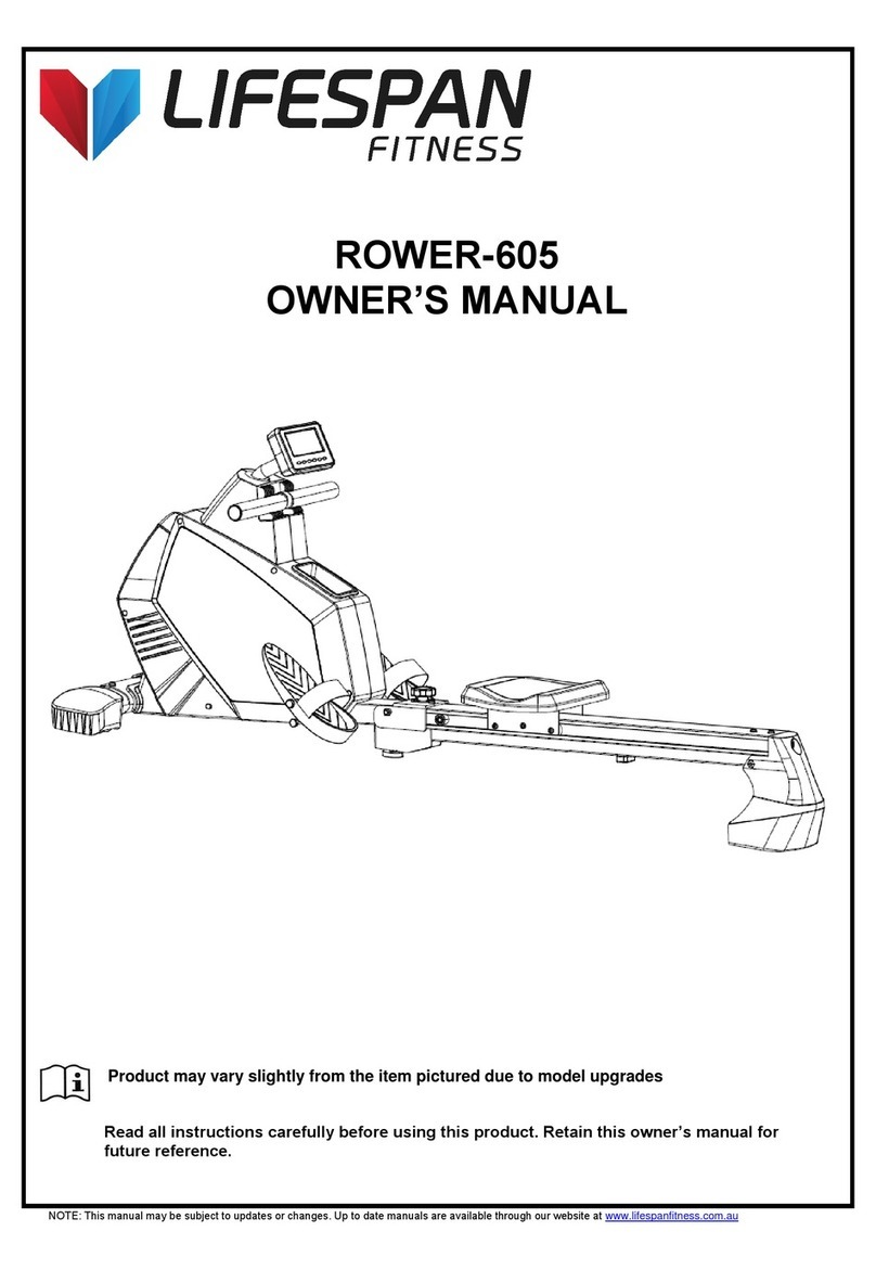 Life Span ROWER-605 User manual